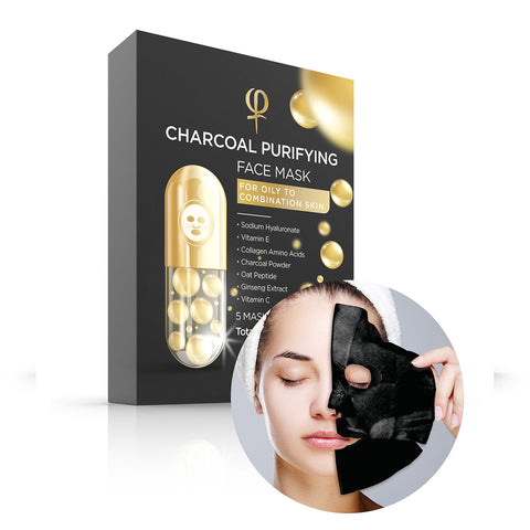 Charcoal Purifying Face Mask 9 x 5pcs