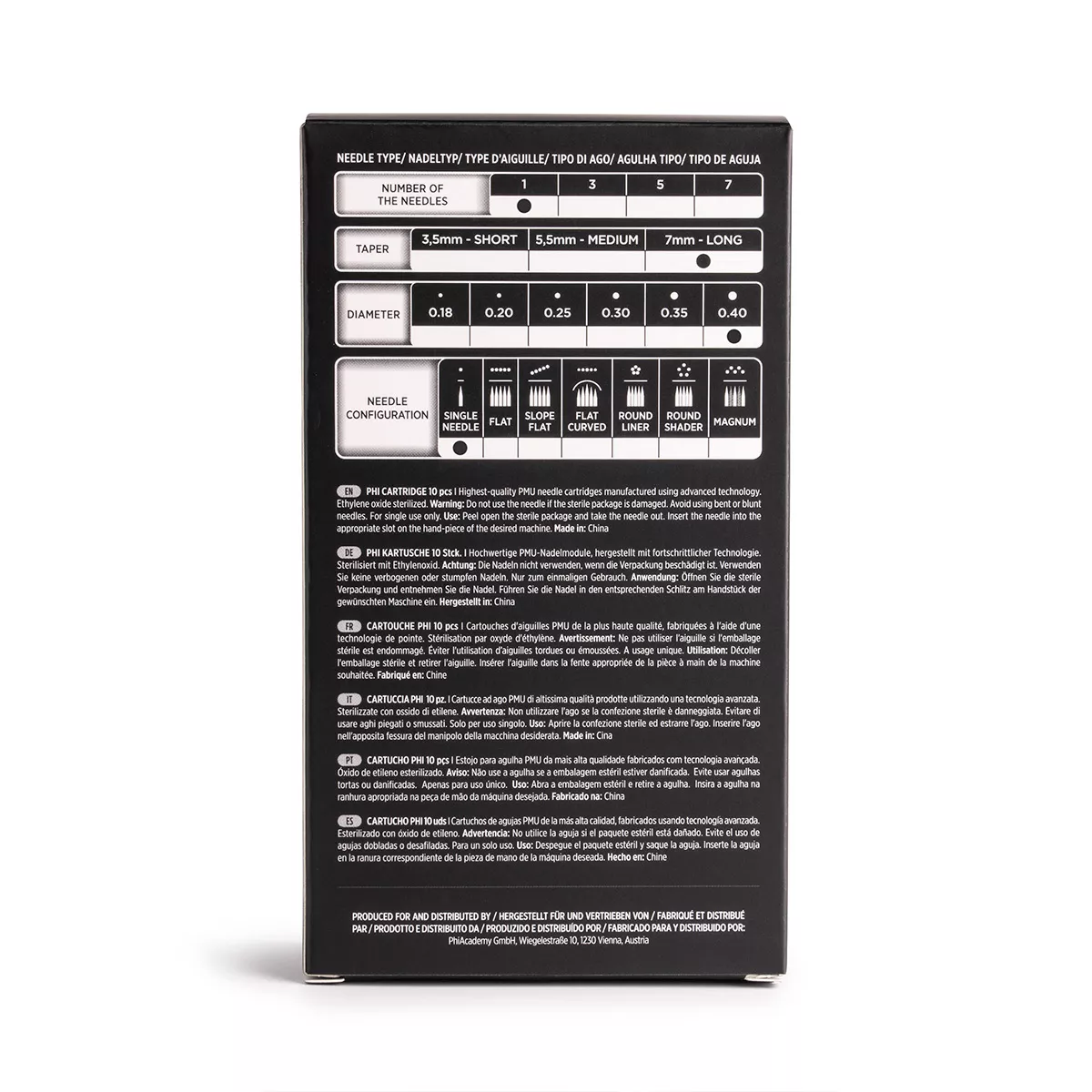 Phi Black Cartridge 0.40 1R, 7mm taper - 10pcs phi black cartridge 0.40 1r, 7mm taper - 10pcs 3.jpg