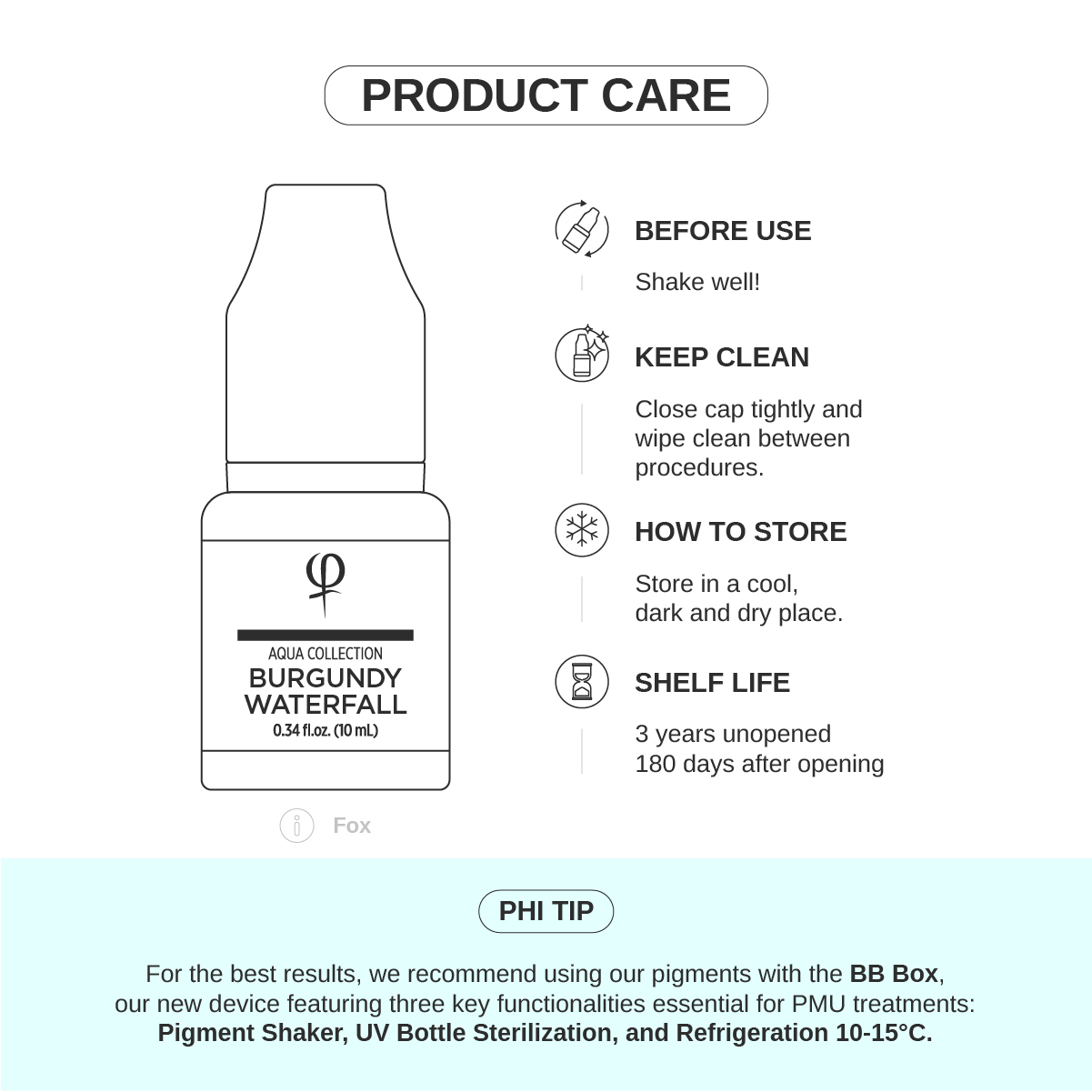 Burgundy Waterfall PMU Pigment 10ml Burgundy Waterfall PMU Pigment 10ml