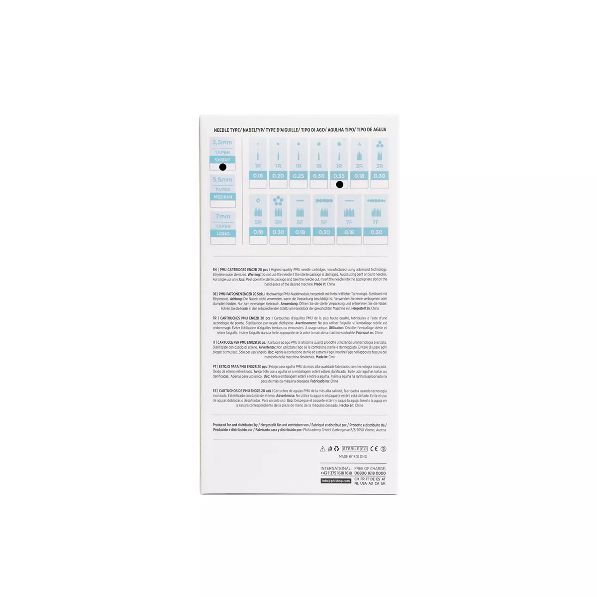 Tattoo & PMU Universal Cartridge pmu cartridges 0.35 1r, 3.5mm taper (en02b) 20pcs 5.jpg