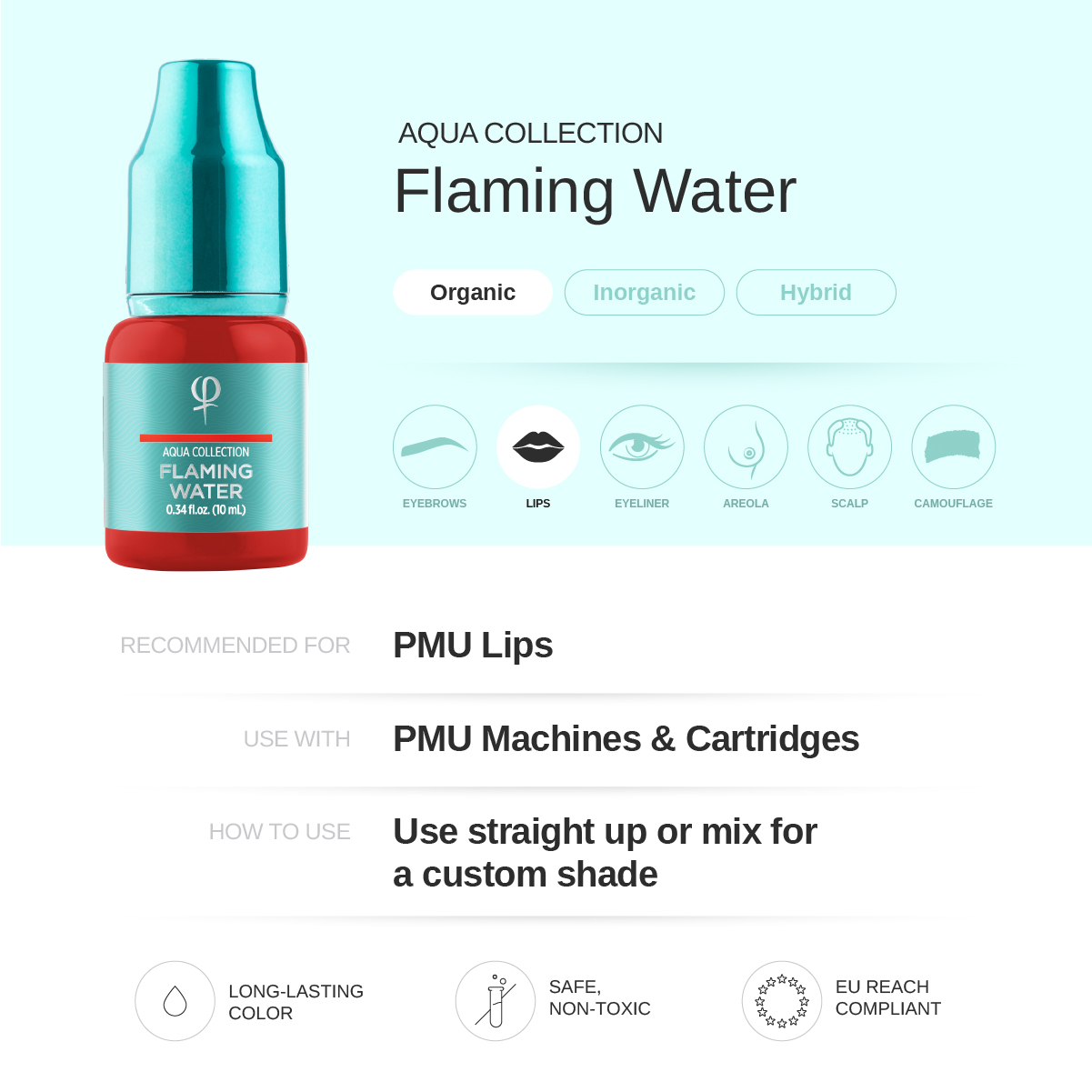 Flaming Water – Correction color PMU pigment 10ml Flaming Water – Correction color PMU pigment 10ml
