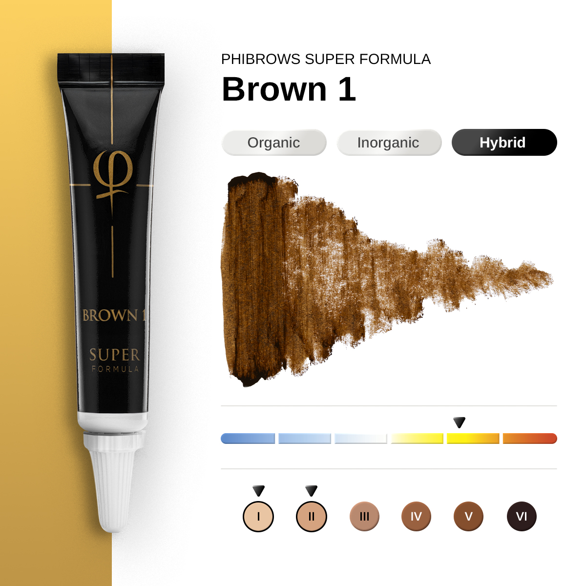 PhiBrows Brown 1 SUPER Pigment 5ml PhiBrows Brown 1 SUPER Pigment 5ml