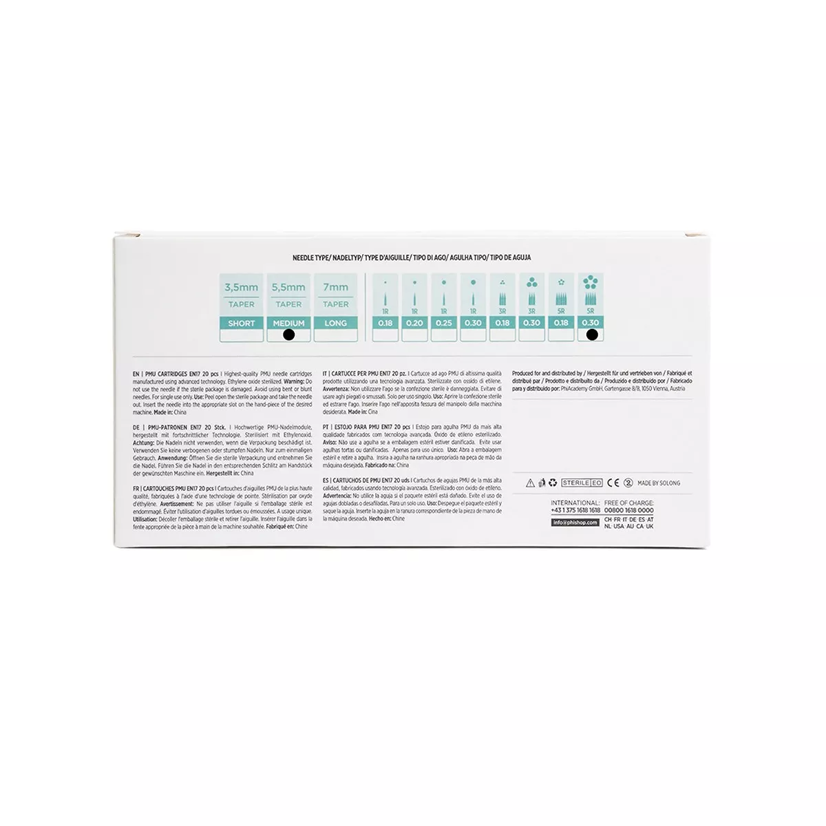 PMU Universal Cartridge pmu cartridges 0.30 5r, 5.5mm taper (en17) 20 pcs 5.jpg