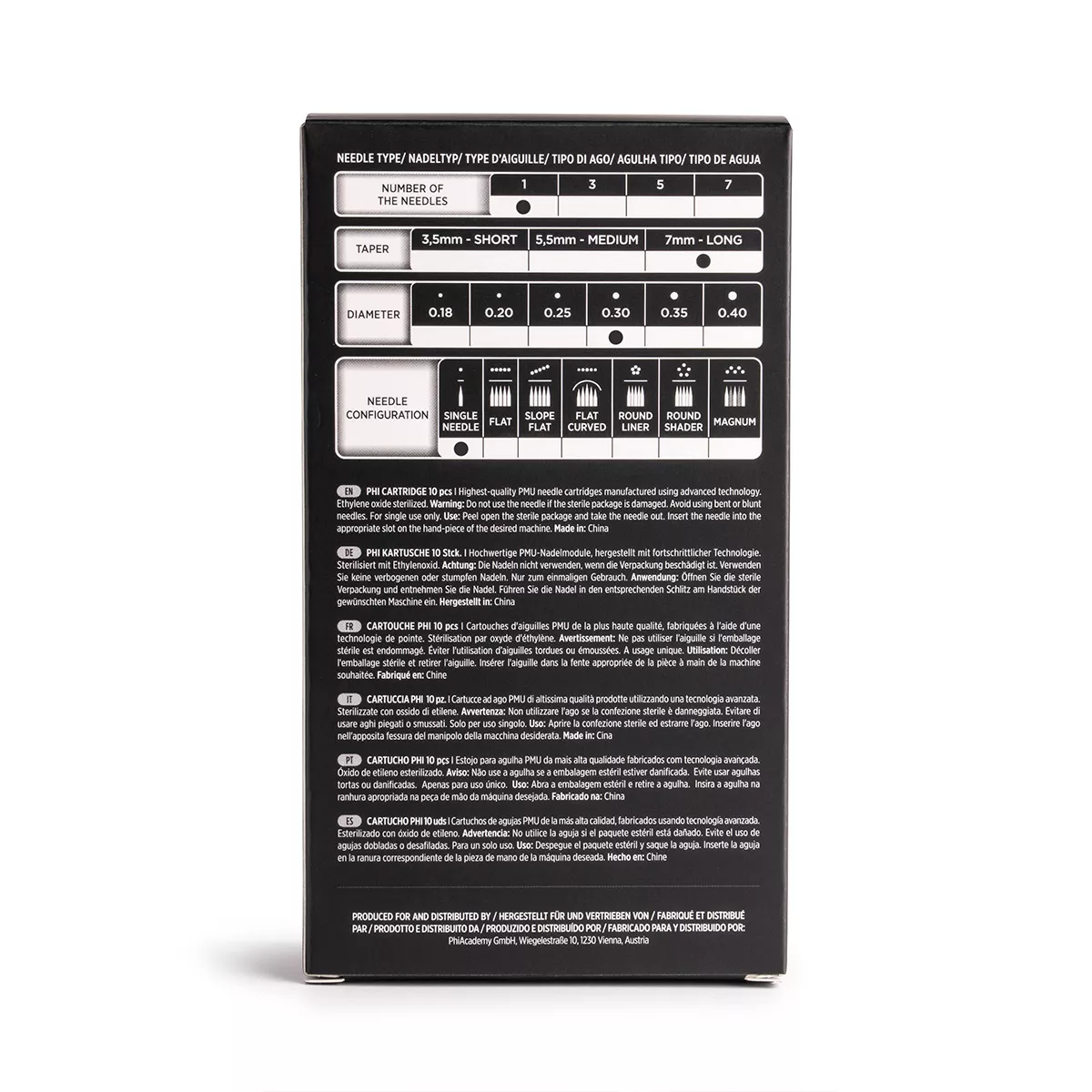 Phi Black Cartridge 0.30 1R, 7mm taper - 10pcs phi black cartridge 0.30 1r, 7mm taper - 10pcs 3.jpg