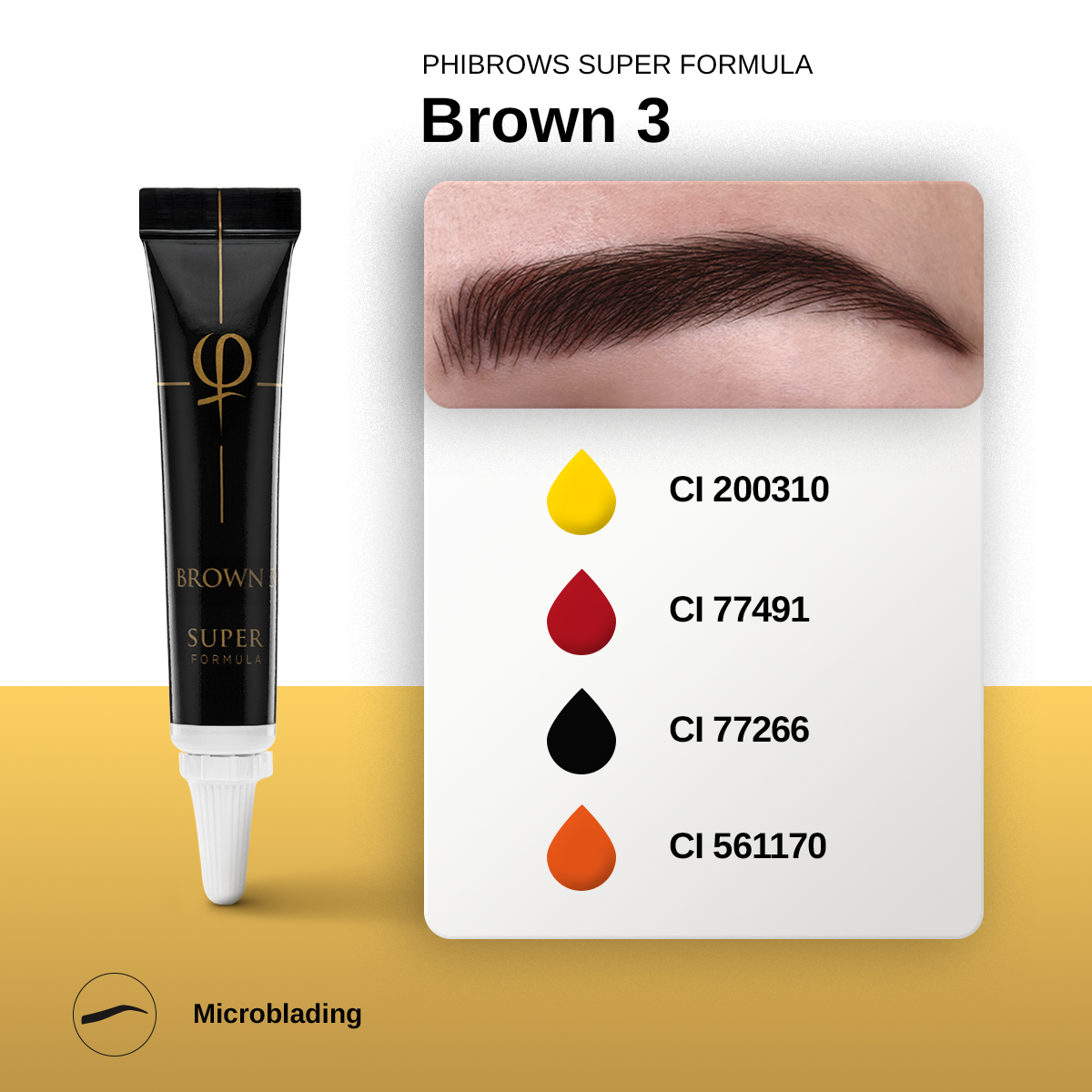 PhiBrows Brown 3 SUPER Pigment 5ml PhiBrows Brown 3 SUPER Pigment 5ml