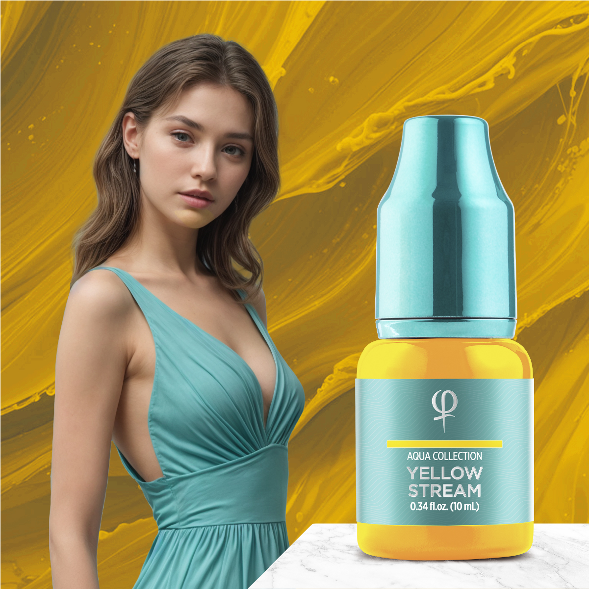 Yellow Stream PMU pigment 10ml - Correction color