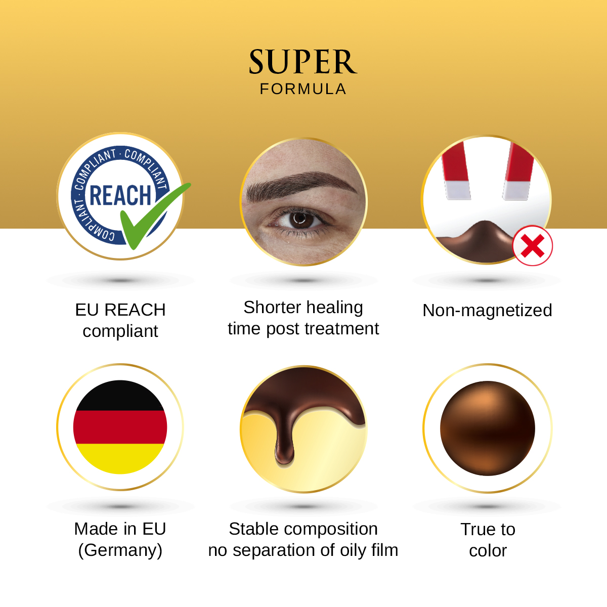 Phibrows Brown 2 SUPER Pigment 5ml - 2pcs