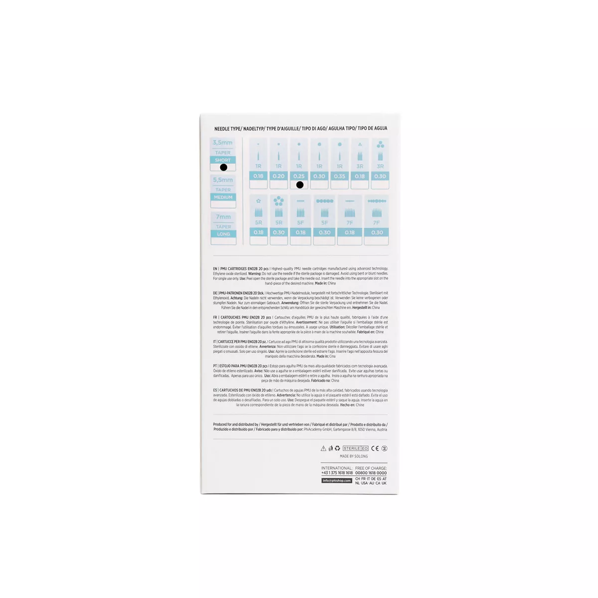 Tattoo & PMU Universal Cartridge pmu cartridges 0.25 1r, 3.5mm taper (en02b) 20pcs 5.jpg