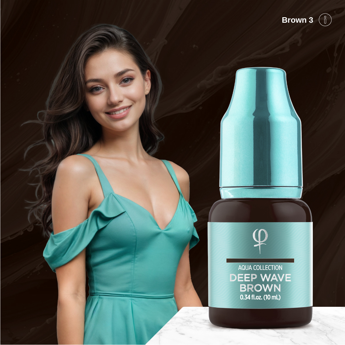 Deep Wave Brown PMU Pigment 10ml