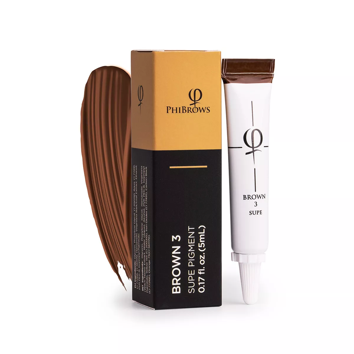 PhiBrows Brown 3 SUPE Pigment 5ml phibrows brown 3 supe pigment 5ml 1.jpg