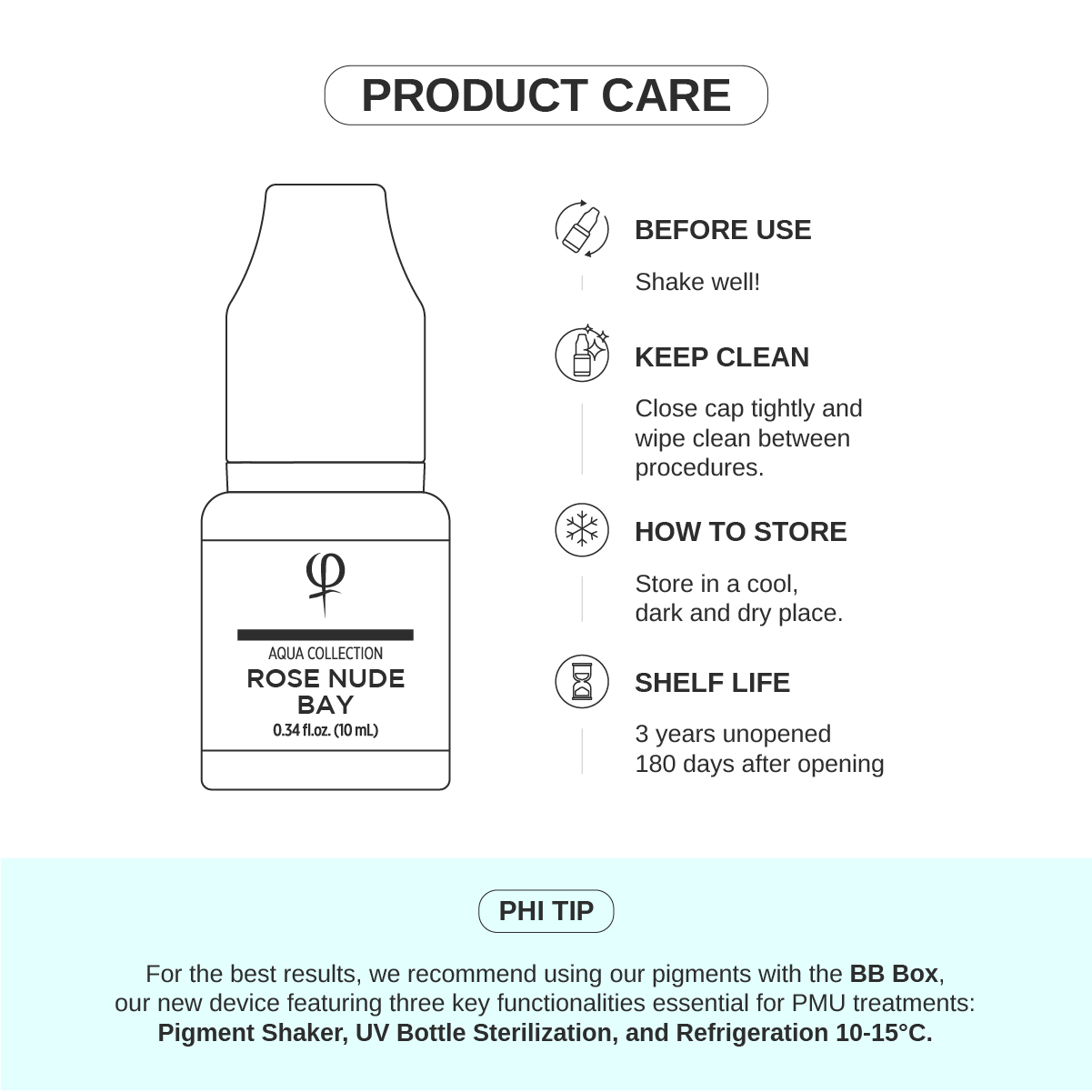 Rose Nude Bay PMU pigment 10ml